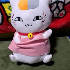 나츠메 친구장 냥코 선생님의 봉제인형 핑크 에이프런