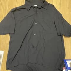 GU メンズ 半袖シャツ ブラック Mのサムネイル