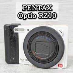 ペンタックス Optio RZ10 ホワイト デジタルカメラ 付属品・元箱付き ジャンク品 ペンタックス PENTAX オプティオOptio RZ10 ホワイト