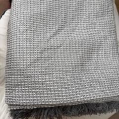 マルチカバー ワッフル織り グレー 180x300cm(3人掛け)のサムネイル