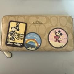 COACH ディズニー ミッキー 長財布 シグネチャー ワッペン - メルカリ