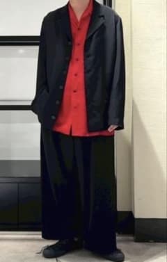 25SS Yohji Yamamoto ヨウジヤマモトトリポリ6ボタンジャケット
