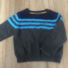 TOMMY HILFIGER ストライプ ニットセーター 3Tのサムネイル