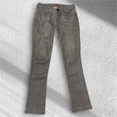 【美品】Levi's LADYSTYLE スキニーデニムパンツ グレー ジーンズのサムネイル