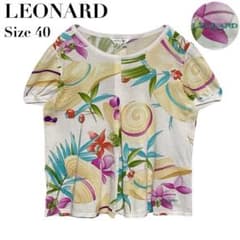 極美品✨LEONARD SPORT レオナール カットソー 半袖 トップス 40