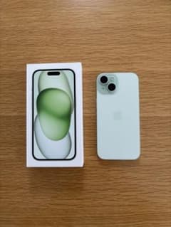 [미품] iPhone 15 그린 128GB SIM 무료 잔채 없음