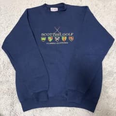 SCOTTISH GOLF トレーナー Lサイズ ネイビーのサムネイル