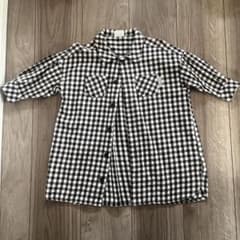 チェック柄半袖シャツ 95cm以下のサムネイル