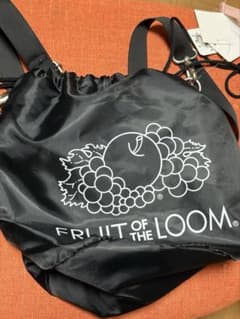 FRUIT OF THE LOOM 巾着バッグ ブラックのサムネイル