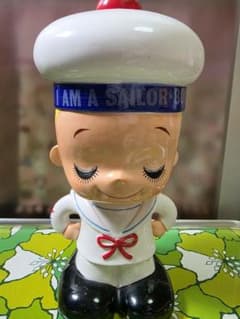 専用トミー様　内藤ルネ　セーラー服のキャラクター 置物　陶器製貯金箱 専用トミー様 内藤ルネ セーラー服のキャラクター 置物 陶器製貯金箱