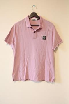 【美品】ストーンアイランド 鹿の子 ポロシャツ L ピンク　半袖 美品】ストーンアイランド 鹿の子 ポロシャツ L ピンク 半袖 - メルカリ