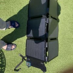 ANKER PS100折りたたみ式ソーラーパネル 100w 黒 3mケーブル付 - メルカリ
