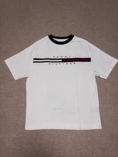 TOMMY HILFIGER フラッグロゴ Tシャツ オーバーサイズ S 白のサムネイル