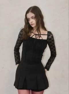 YILON イロン FLOWER LACE BLOUSE ブラウス ブラックのサムネイル