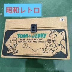 昭和レトロ！！トムとジェリー コルク風収納ボックス（カセットテープ
