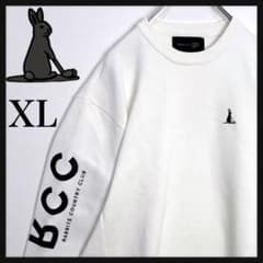 美品☆XL】FR2ゴルフ アーム刺繍 胸刺繍ロゴ クリーム スウェット 即