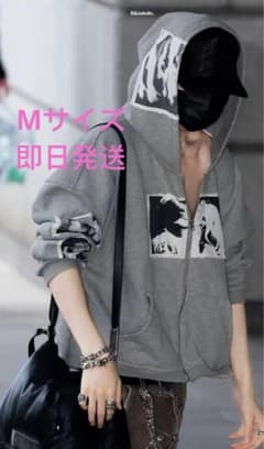 bastard グレー フード付きパーカー ENHYPEN ニキ着用 - メルカリ