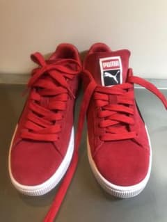 PUMA 赤スエード スニーカー 24cmのサムネイル