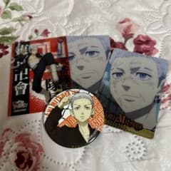 東京リベンジャーズ 三ツ谷隆 缶バッジ・カードセット、まとめ売りのサムネイル