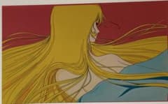 c６１　銀河鉄道999セル画【美しい長い髪のメーテル】背景画付き