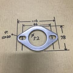 ☆マフラー用　汎用フランジ　新品　4枚☆のサムネイル