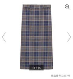 GU チェックナロースカートのサムネイル