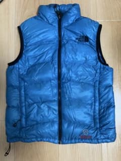 THE NORTH FACE ダウンベスト 青のサムネイル
