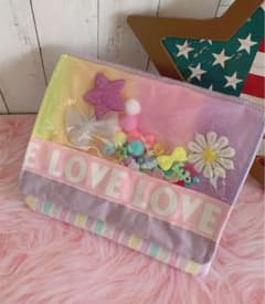 458.ハンドメイド♡シャカシャカ移動ポケットのサムネイル