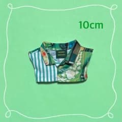 10cmぬいぐるみ服 カオス柄プリントシャツ(グリーン)のサムネイル
