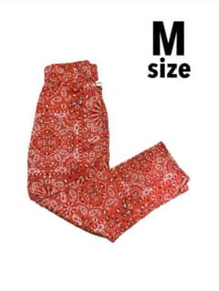cookman シェフパンツ　ペイズリー　赤のサムネイル