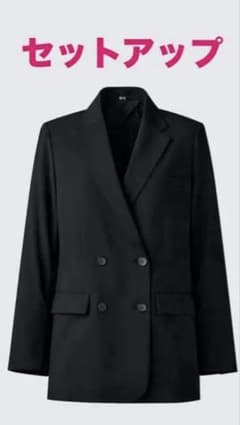 UNIQLO ブラック テーラードジャケットのサムネイル