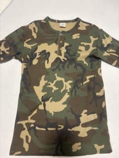 AVIREX 迷彩 ヘンリーネック Tシャツ Lサイズのサムネイル