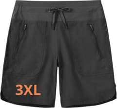 新品 3XL 水陸両用 サーフパンツ レディース 黒 水着 インナー付 ショート