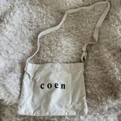 coen キャンバス サコッシュ ホワイトのサムネイル