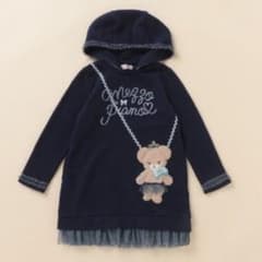 ✨美品✨メゾピアノ✨くまポシェットワンピースのサムネイル