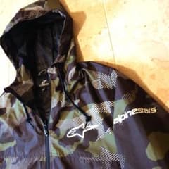 ★alpinestars 迷彩柄 フード付きジャケット美品Lサイズ ☆alpinestars 迷彩柄 フード付きジャケット美品Lサイズ - メルカリ