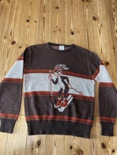 70s Alfie バックスバニー　ジャガードニット　ビンテージのサムネイル