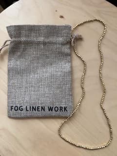 fog linen workブラス　ビーズ　ネックレスＳのサムネイル