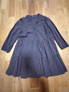 ZARA ギンガムチェック ティアードワンピースのサムネイル