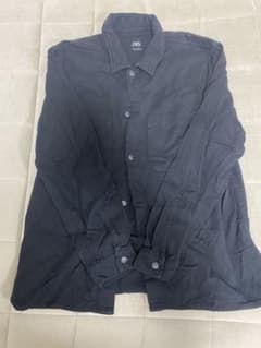 す*な様 【大きいサイズ】ZARA ザラ デニムシャツジャケット ブラック XLのサムネイル