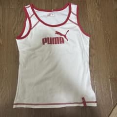 PUMA タンクトップ M ホワイト/レッドのサムネイル