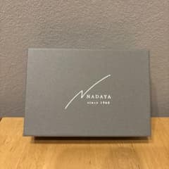 新品未使用 NADAYA mu本革 コンパクト財布 HAKU シルバーのサムネイル