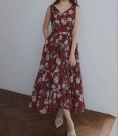 herlipto Anemone Cache-Coeur Long Dress - メルカリ