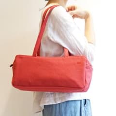 蘑菇 MOGU キャンバス ハンドバッグ ショルダー レッド 台湾ブランドのサムネイル