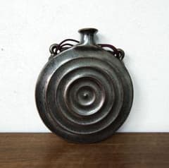 木村盛和】天目 鉄銅釉窯変 掛花生 花瓶 - メルカリ