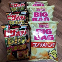 ピザポテトBIG×3 & ポテトチップスコンソメパンチBIG BAG×3 - メルカリ