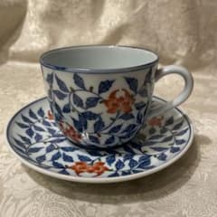 有田焼】【源右衛門窯】染錦花唐草 カップandソーサー 朝杯 - メルカリ