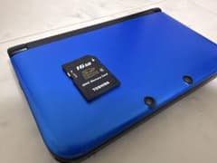 Nintendo 3DS LL ブルー 本体 4GB SDカード16GB付きのサムネイル