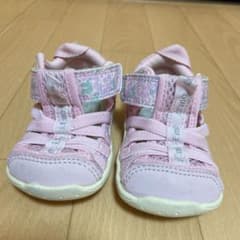 【値下げ】イフミー サンダル  12 センチ　花柄　ピンクのサムネイル