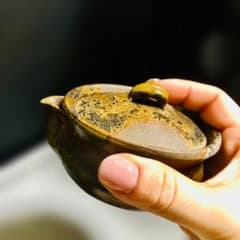 美品】備前焼 ♢宝瓶♢ あけぼの 陶印 煎茶道具 茶器 急須 antique